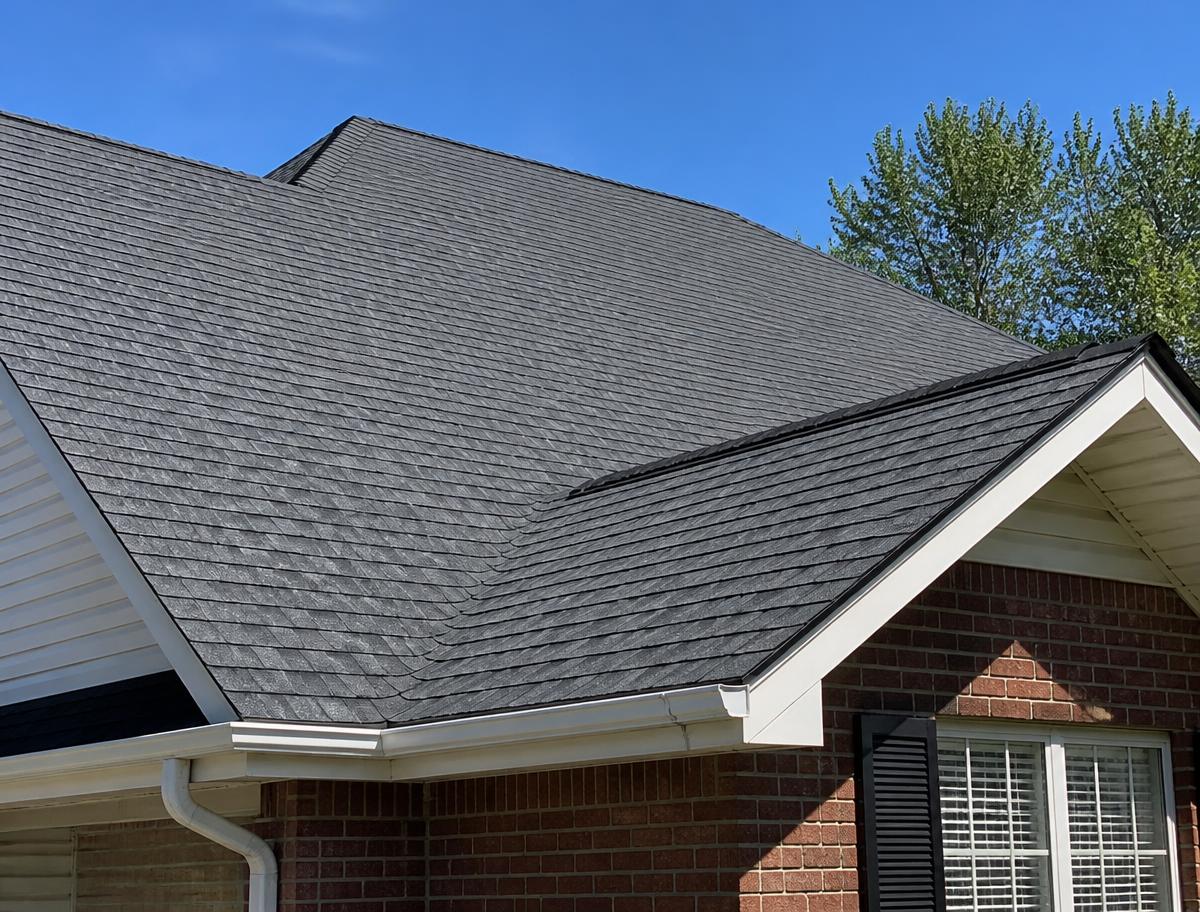 Roof soft washing service
